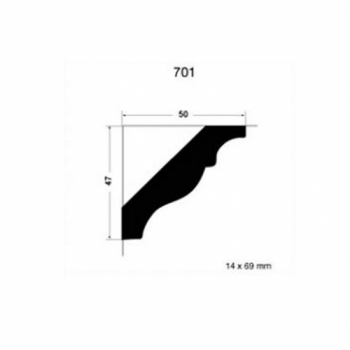 04-CLEAR CORNIZA 1"X3"N701