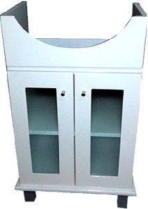 MUEB.BAÑO V500 2P VID BCO