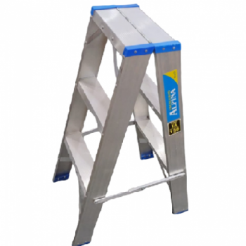 ESCALERA ALUM X3 ESCALONES REFORZADA DOBLE