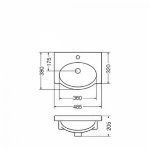26-L.VENECIA L4V1J B/LAV.48CM 1A FVA