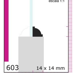 04-CLEAR CONTRAVIDRIO 3/4X3/4 N603