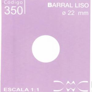 04-CLEAR BARRAL LISO X TIRA 1"X1" N350
