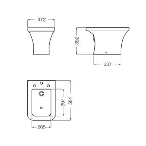 26-L.MILENA BDF3J B/BIDET 3AG FVA